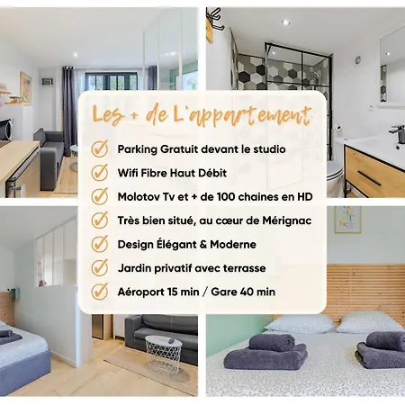 Le Mermoz - Parking Gratuit - Airport 15min *